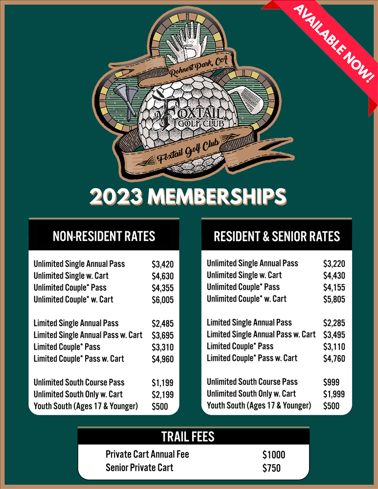 2023 Memberships Flyer