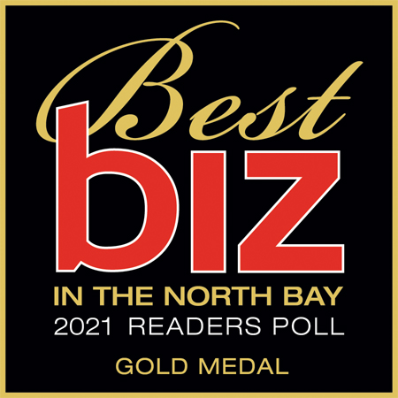 Logo of North Bay Business Journal Gold Medal Award