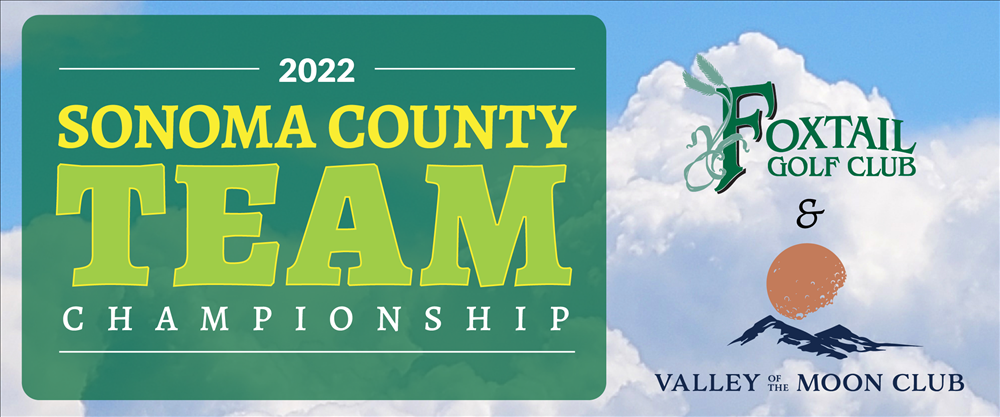 Sonoma County Team Championship 2022 Headline on image of clouds